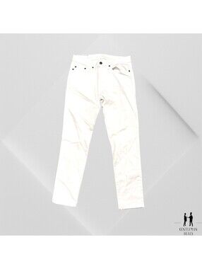 6397 Loose Skinny Jeans White Sz 27 x 28 White Jeans Denim